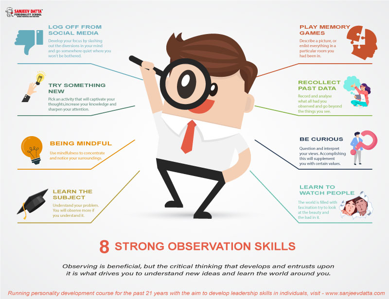 observation skills, personality development skills