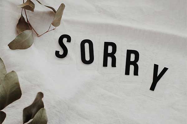 Apologizing when It Is Appropriate